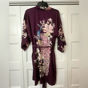 Peacock purple robe
